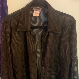 Vintage black button down